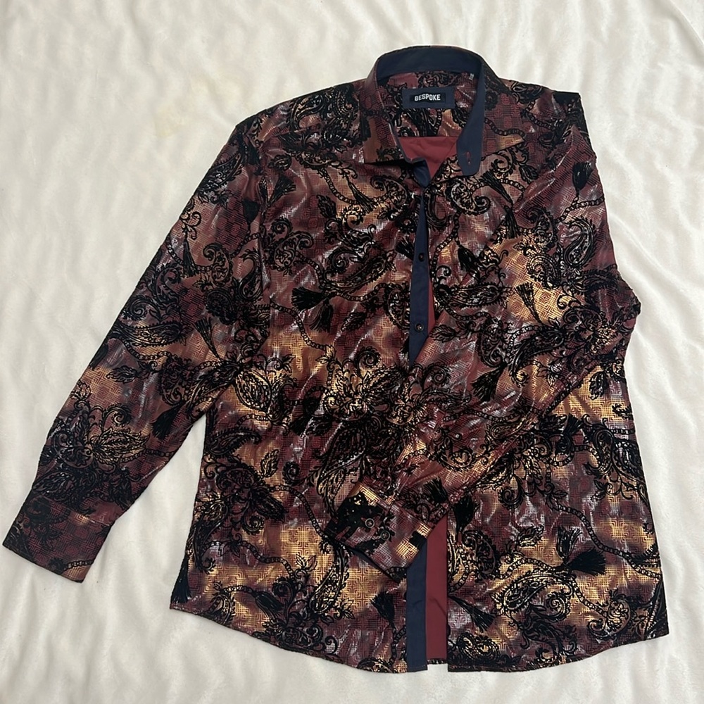 Dressy Floral Print button up
